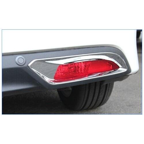 Free shipping! Higher star ABS chrome 2 rear fog light cover/back fog lamp cover For Honda JADE 2013