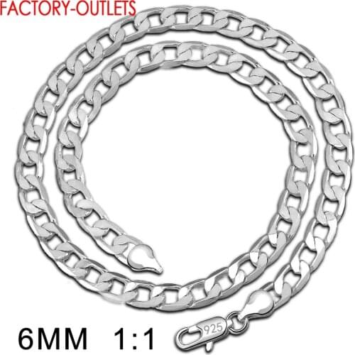 Factory Outlet Newest Design Genuine 925 Sterling Silver Sideways Chain Necklaces For Women Men Party Dance Fashion Jewelry