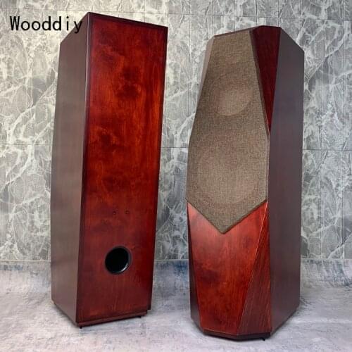 Wooddiy customized 8/10/12 inch Hifi DIY birch plywood speaker empty cabinet floor box three way Indra Big Bevel