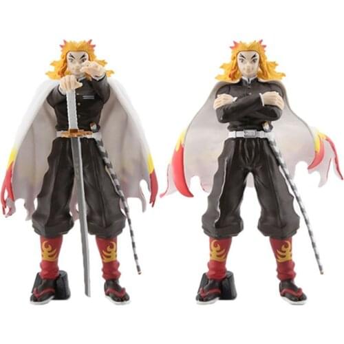Demon Slayer Figure Rengoku Kyoujurou Figurine Kimetsu No Yaiba Rengoku Kyoujurou Anime Collectable Toys