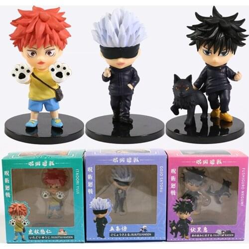 Jujutsu Kaisen Itadori Yuji Gojo Satoru Fushiguro Megumi Figure Q Ver Figure Cartoon Character Model Toys Doll Collection