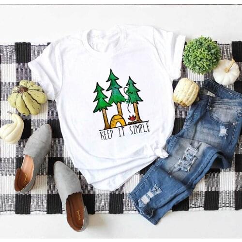 T Shirt women High Quality Camping I Hate People Vintage T Shirts women Hiking T-Shirt Harajuku Streetwear Funny T Shirts