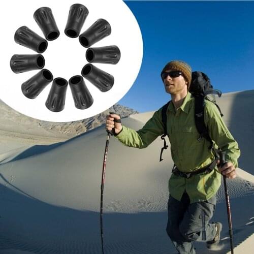 K1KD 10Pcs Hiking Replacement Tips Trekking Protector Walking Stick Head Protect