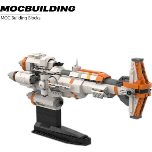 MOC Interstellar Space War Series Corvette Architecture Movie Hammerhead Mini Fleet Model DIY Assembly Building Block Toys