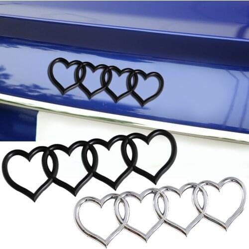 Heart-shaped Logo Rear Luggage Emblem Replace For Audi R8 RS1 RS3 RS4 RS5 RS6 RS7 SQ5 TT TTS S3 S4 S5 S6 S7 Sticker Car Tuning