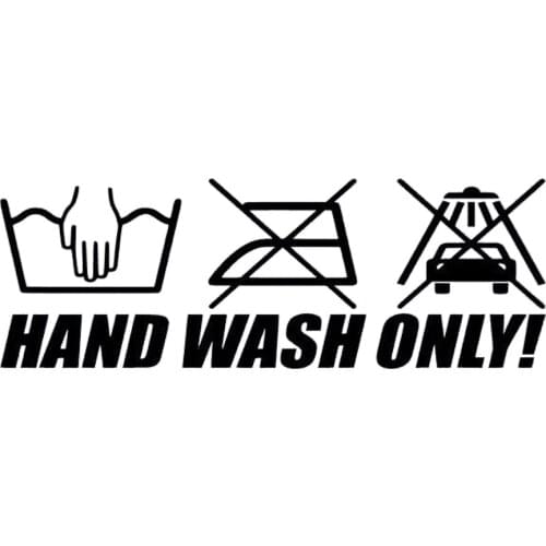 Can Only Wash Hands Jdm Car Stickers Decals Decorative Personality Pattern Accessories Vinyl Packaging