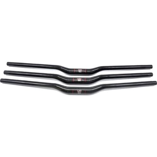 31.8mm*600mm-740mm Carbon Fiber MTB Road bicycle handlebar Handlebar Carbon Bicycle handle Riser 3k Glossy Bike Accessories Part