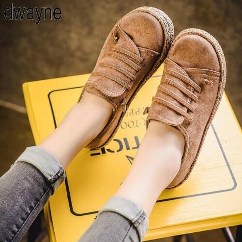 Flat Shoes Women Autumn Shoes Woman Casual Lace-up Flats Comfortable Round Toe Loafers Shoes Vogue Flat Shoes 563