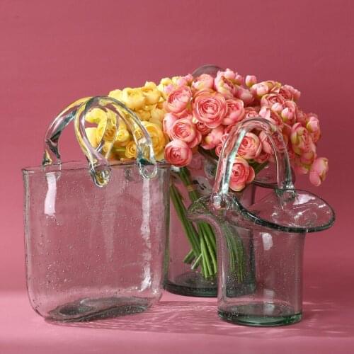 Flower Vase For Wedding Decor Centerpiece Glass Vase Modern Tabletop Terrarium Glass Containers Floral Table Glass Vase