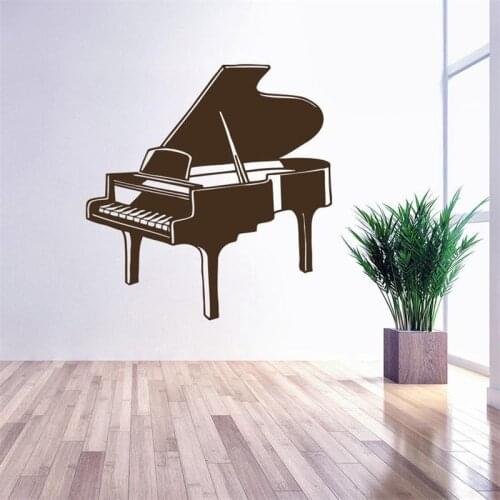 Piano Wall Decal Pianino Musical Instruments Classical Music Studio Design Music Clubs School Vinyl Sticker home Décor HY1433