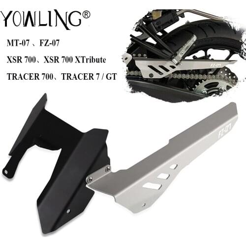 Motorcycle CNC Chain Guard Decorative Protector Cover For YAMAHA FZ-07 FZ07 FZ 07 2013-2016 2017 2018 2019 2020 2021 Accessories