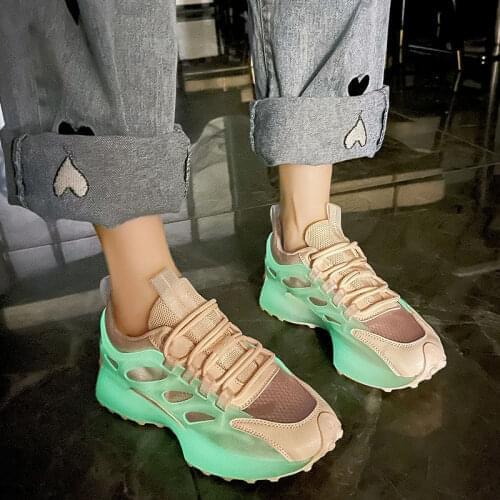 Designer Shoes Womens Sneakers 2021 Womens Sports Running Shoes Woman Fashion Tennis Platform Sneakers Femme Spring 37 Light