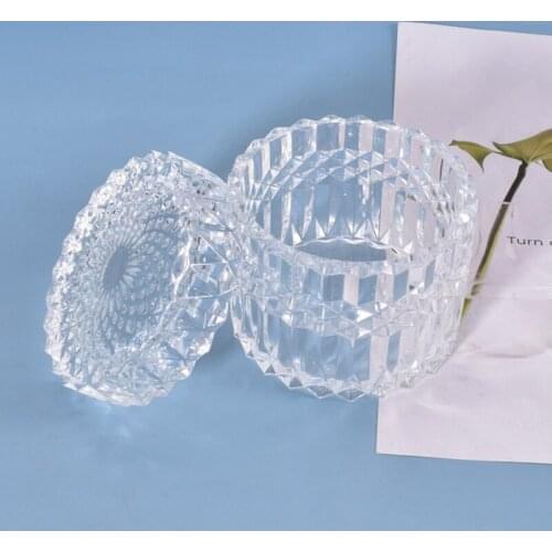 1 Set DIY Craft Decor Crystal Epoxy Resin Mold Round Storage Box Silicone Mould Crystal Mold Soap Making dropshipping