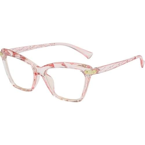 Women Cat Eye Anti Blue Light Glasses Cat Eye Black Frame Blue Light Blocking Computer Female Eyeglasses