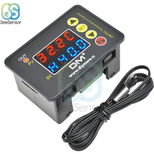 110V 220V 12V 24V LED Digital Temperature Controller Regulator Thermostat Thermoregulator Heating Cooling Control DMT01