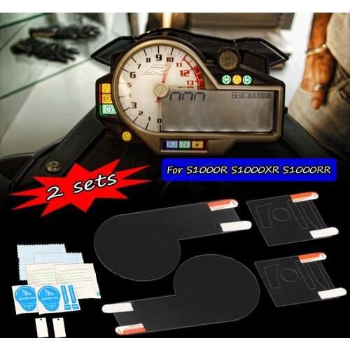2 SET Dashboard Cover For S1000RR S1000XR S1000R 2015 2016 2017 2018 2019 2020 Cluster Scratch Protection Film Screen Protector