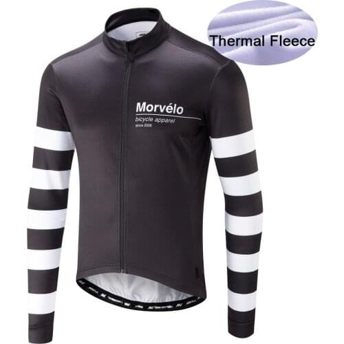 2020 Morvelo Winter Thermal Fleece Cycling Jersey Ropa Ciclismo Mtb Long Sleeve Bike Wear Clothing Maillot Biciclet For Men