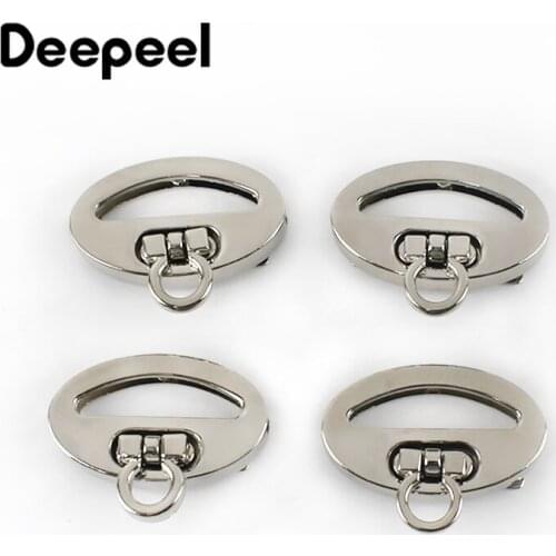 5/10pcs Deepeel 40*24mm Alloy Turn Lock Twist Lockstitch Luggage Hardware Click Clasp Accessories Wallet Locks Closure Bag Parts