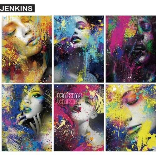 5d DIY Diamond Painting Woman Watercolor Painting Cross Stitch Personalized Puzzles Gift Home Wall Decor In The Bedroom JENKINS