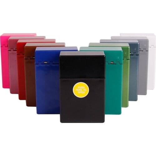 Smoking Accessories Automatic press cover plastic cigarette case Smoking Storage Box for lady and women