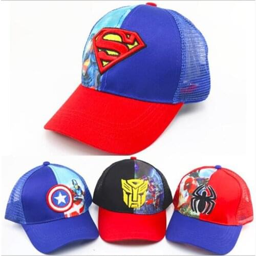 New Kids Mesh Cap Baby Summer Hat Children Baseball Caps Lovely Cartoon Boys Girls Hip Hop Cap