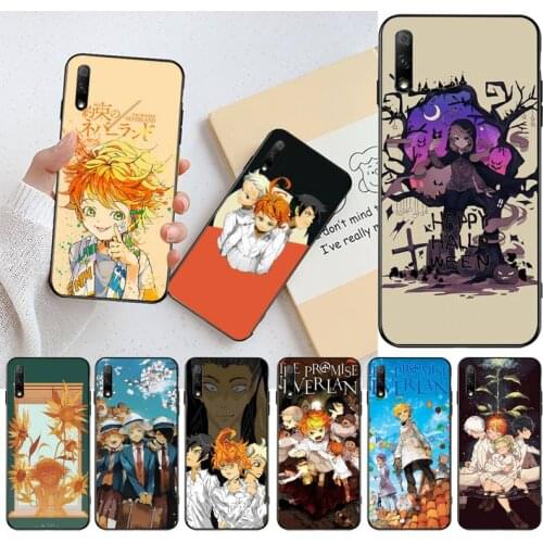 The Promised Neverland anime TPU black Phone Case Cover Hull For Huawei Nova 6se 7 7pro 7se honor 7A 8A 7C Prime2019
