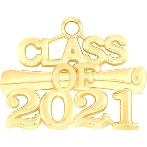 DOUBLE NOSE Metal Alloy Graduate School Class Of 2021 Charm Diploma Graduation Pendants For Jewelry Making