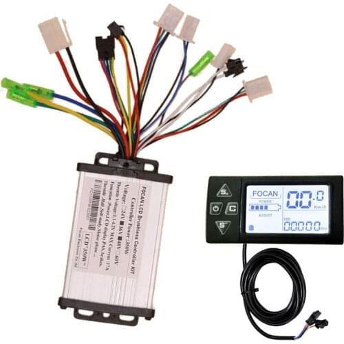 FENG CHANG 36V 48V 350W 18A BLDC Scooter DC Motor E-bike electric Bicycle Brushless Controller S861 LCD Display FOCAN