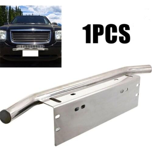 Car Offroad Light Plate Bracket Front License Nracket Frame Aluminum Holder Light Bar Mount Bumper For SUV Truck Vehicle