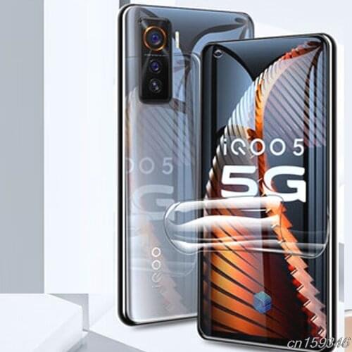 Full Cover Curved Hydrogel Film For Vivo IQOO 5 Screen Protector protective film For Vivo IQOO 5 Pro Not Glass