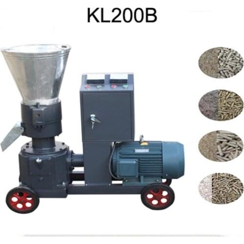 KL200B 7.5KW Biomass Pellet Mill Feed / Wood Pellet Mill Machine Pellet Press With Star-delta Starting