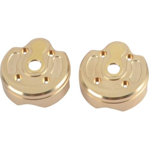 2PCS Brass Outer Portal Steering Knuckle Cap Housing for Axial SCX10 III AXI03007 AXI232006 1/10 RC Crawler Upgrades Parts
