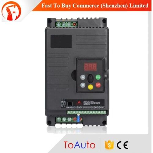 Small Universal VFD Speed Control 4KW 5.4HP 1Ph 220V 15A 500Hz Motor Professional Drive VFD for Lathe 3 Phase Asynchronous Motor