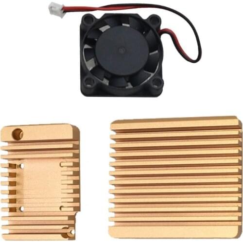Metal Enclosure Cooling Case Cover with Cooling Fan for NanoPi R2S Mini Router Drop Shipping