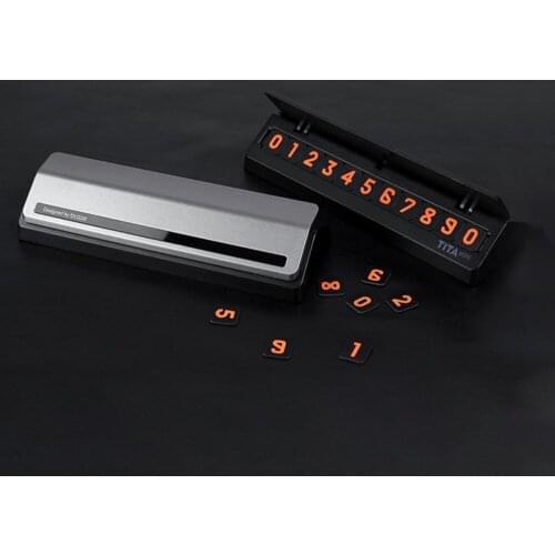 MINI Temporary Stop Sign Car Flip Parking Card Car Can Hide The Number Of Mobile Phone Cards