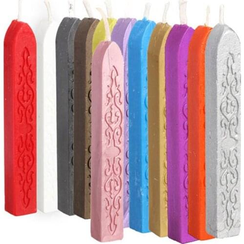 Set of 5 Square Candle Wax with Wick Sealing Wax Stick for Home Party Festival Candlelight Dinner wzpi
