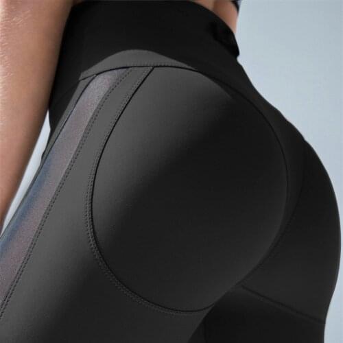 New Sexy Black Mesh Patchwork Stretchy Sporting Legging Women Booty Leggings Elastic Waist Fitness Push Up Leggings