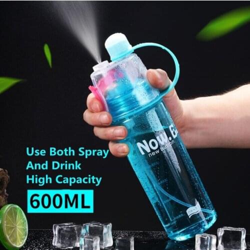 Portable Bottle Outdoor Sports Gym Drinking Bottle New Style Can Spray And Drink Water Bottle With Two Capacities
