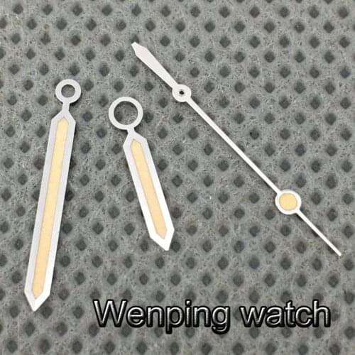 Silver Yellow Watch Hands Luminous Hands Fit NH35 NH36 Movement