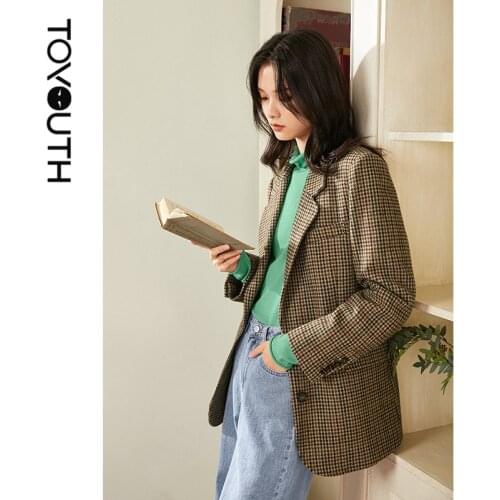 Женские пиджаки блейзеры Toyouth China At AliExpress