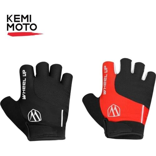 KEMIMOTO Bicycle Gloves General Purpose Half Finger Outdoor Sports Gloves Breathable Antiskid Reflector Riding Bicycle Equipment