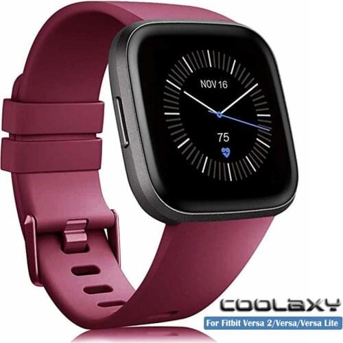 Watch Strap For Fitbit Versa 2 Band Silicone Replacement Band For Fitbit Versa 2 Strap Smart Watch Wrist For Fitbit Versa