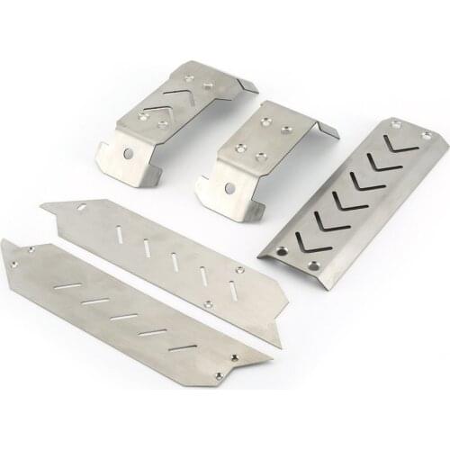 Stainless Steel Chassis Guard For Traxxas 1/10 Maxx Bumper Chassis Armor Protection Skid Plate Car Model Accessories