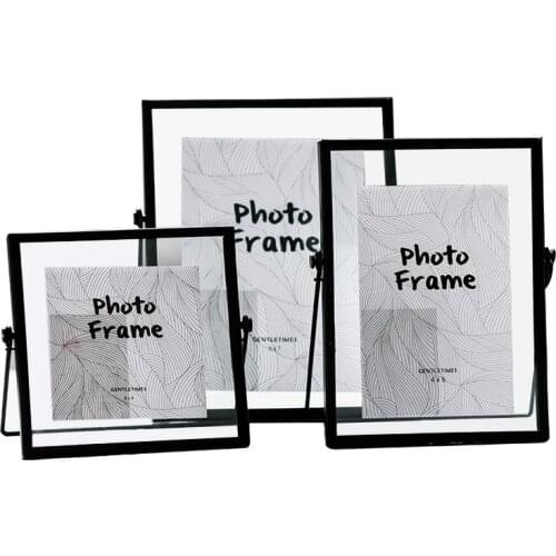 Nordic Gold Metal Painting Picture Poster Frame DIY Wall Photo Cube Frame Baby A4 Poster Black Family Decorative Frame