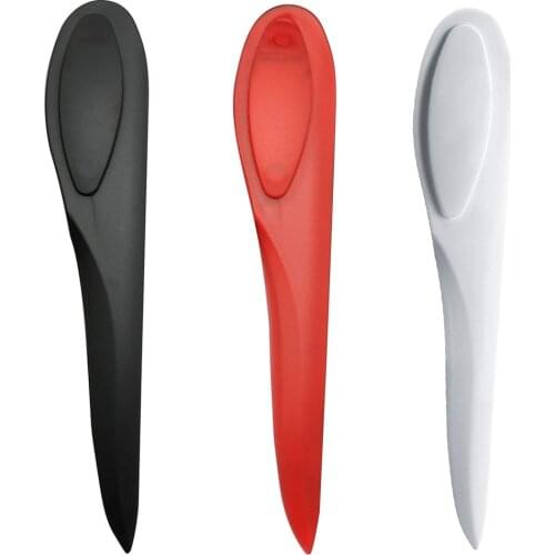 1/3 Pcs Point Tuner Seam Creaser Creases Sewing Tool Plastic Sewing Mark Seam Presser Tool for Sewing Quilting White Black Red