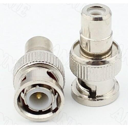 10pcs/lot BNC Male To RCA Female Socket Q9 To Lotus Connector Adapter