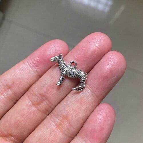 12pcs/lot 3D Zebra DIY Handmade Women Pendant Necklace Bracelet Earrings Accessories Charms Findings Jewelry Making Supplies