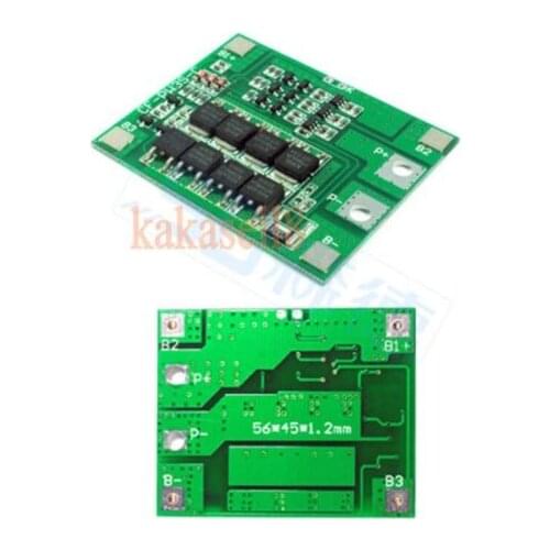 3pcs 3S 24A Li-ion Lithium Battery 3.7V 18650 Charger batteries Protection Board
