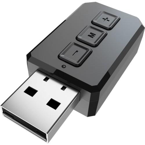 USB Bluetooth 5.0 Audio Receiver Transmitter AUX RCA 3.5MM Jack Stereo Wireless Adapters Dongle With Mic For Car TV PC Headphone