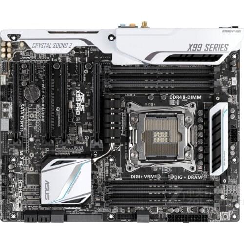 Free shipping original motherboard for for ASUS X99-PRO DDR4 LGA 2011-V3 USB2.0 USB3.0 boards 64GB X99 Desktop motherborad